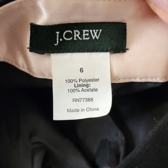 J. CREW black mini skirt size 6 - Picture 6 of 6